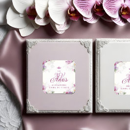 Spanish Romantic Exquisite Floral Orchids Bouquets Klistermärken