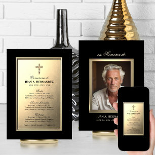 SPANISH:s inbjudan Para Funeral Service PHOTO