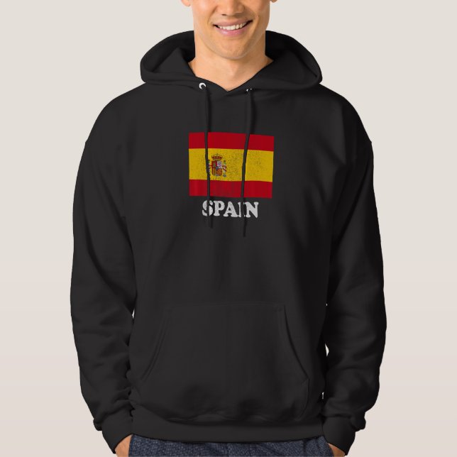 Spanish Spain Flag Pride Spanish Flag   Hoodie (Framsida)