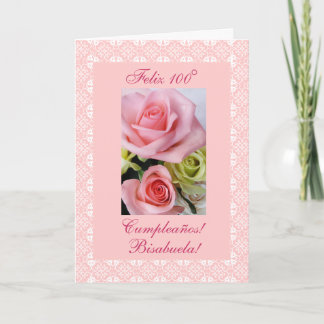 Spanjor: 100 años - bisabuela kort