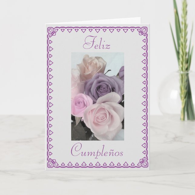 Spanjor: Födelsedag Cumpleanos Kort (Framsida)