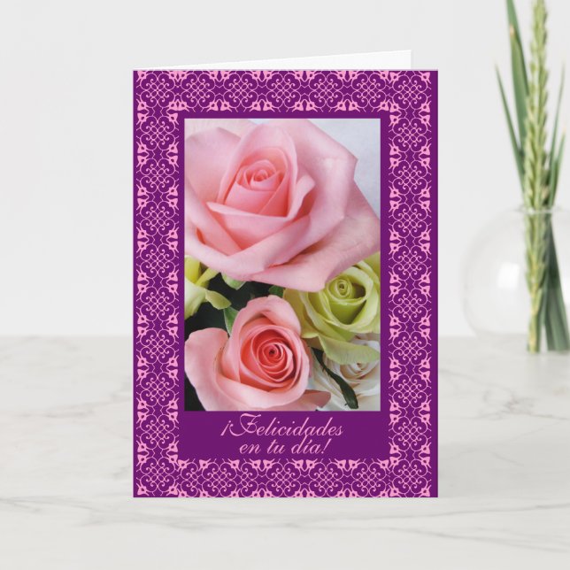 Spanjor: Födelsedag: felizcumpleanos! Kort (Framsida)