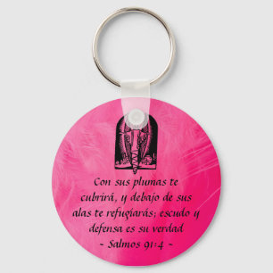 Spanjor för Salmos 91:4keychain Nyckelring
