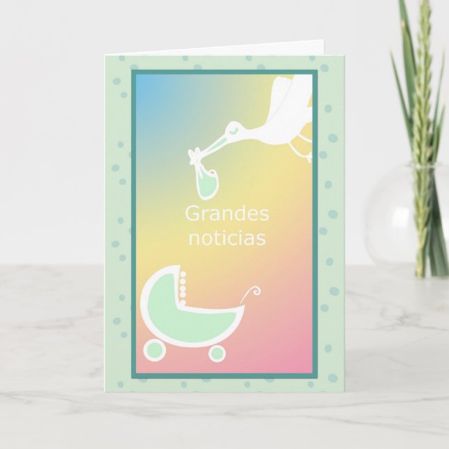 Spanjor förväntar vi kortet meddelande (Framsida)