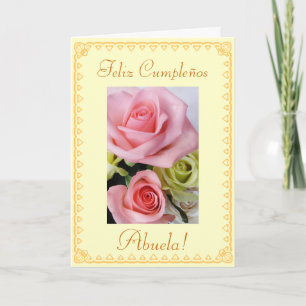 Spanjor: Grandmass födelsedag Cumpleanos/Abuela Kort