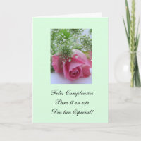 Spanjor: Lycklig Birthday/Feliz Cumpleanos