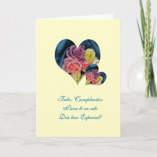 Spanjor: Lycklig Birthday/Feliz Cumpleanos Kort