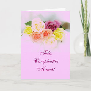 Spanjor: Mammor: Cumpleanos Kort