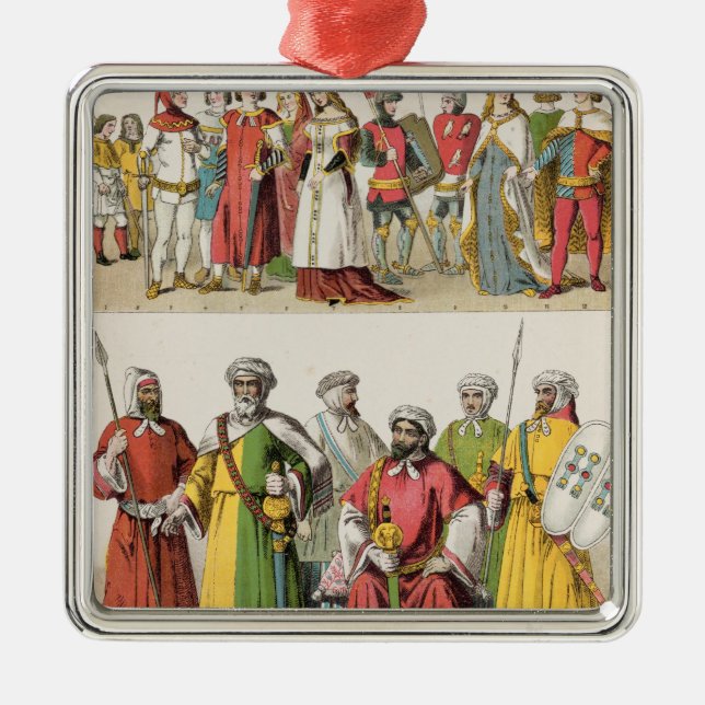 Spanjor och Moorishklänning Julgransprydnad Metall (Framsidan)