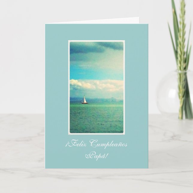 Spanjor: Pai-pappa för Barco/Aniversario Kort (Framsida)