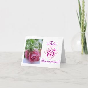 Spanjor: Quinceañera- rosa Kort