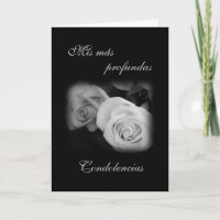 Spanjor: Svart & vit ros - Condolencias