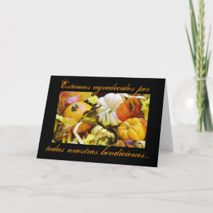 Spanjor: Thanksgivingvälsignelser Helgkort