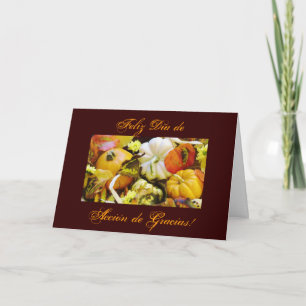 Spanjor: Thanksgivingvälsignelser Helgkort