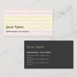 Spanjoren handleder visitkortar visitkort