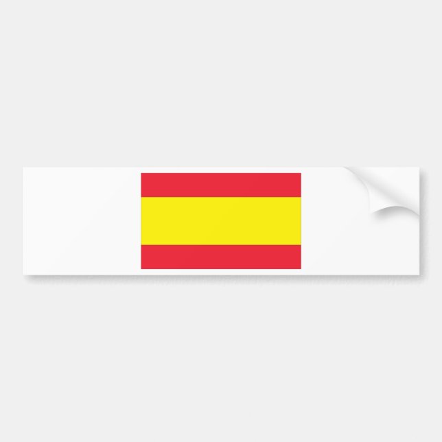 Spanjorflagga Bildekal (Framsidan)