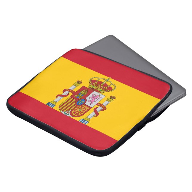 Spanjorflagga Laptop Fodral (Framsida topp)