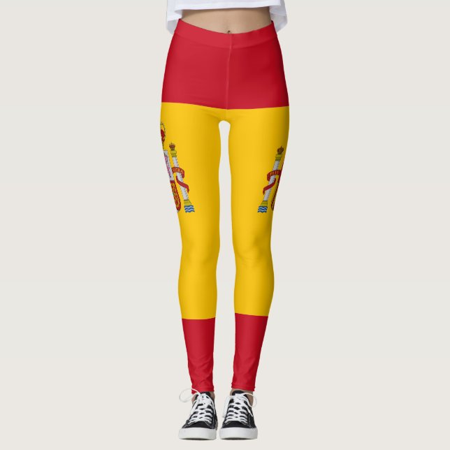 Spanjorflagga Leggings (Framsida)
