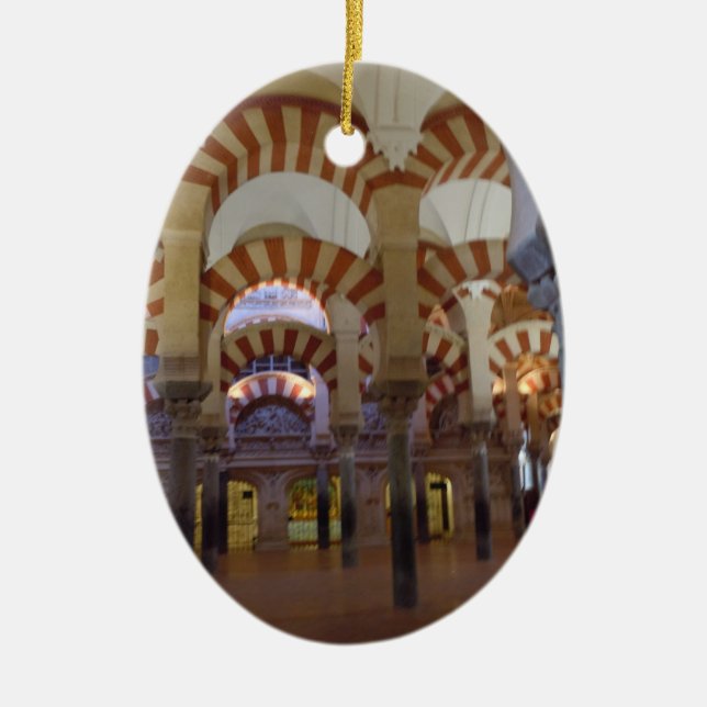 Spanjorprydnad - Cordova Mezquita/domkyrka Julgransprydnad Keramik (Framsidan)