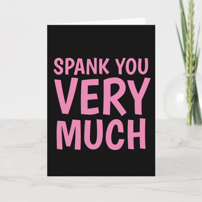 SPANK DU MYCKET MYCKET KORT (TACK) (Framsida)