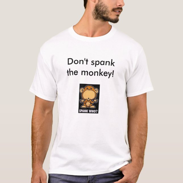 Spank inte apan! t shirt (Framsida)