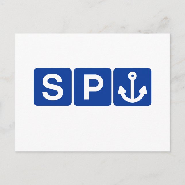 Spanker Symbol Joke Vykort (Framsida)