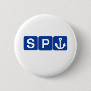 Spanker symbolskämt knapp