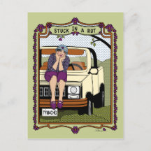 Spänn i ett Rut_A_-vykort