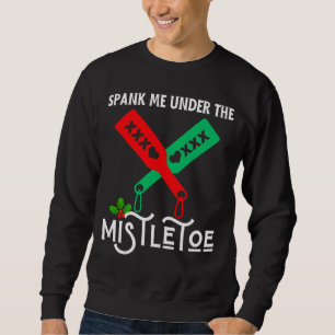 Spänn mig under mistletojulsvampen lång ärmad tröja