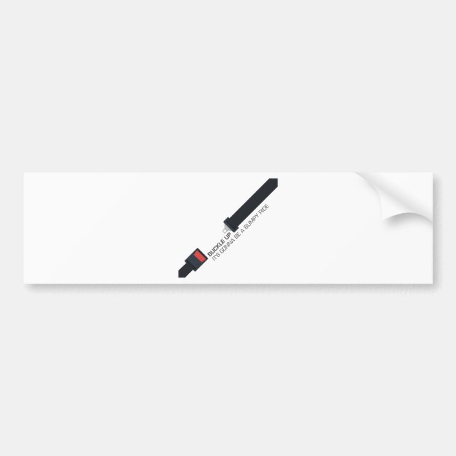 Spänna fast upp, det går att vara en gropig ritt bildekal (Framsidan)