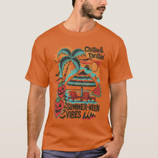 Spännande Summerween-vibbar BeachParty Halloween T Shirt