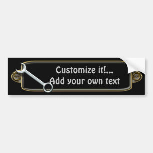 Spanner Bumpersticker Mall Bildekal