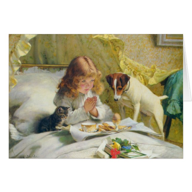 Spänning av den Charles Burton barberaren Hälsningskort (Framsidan Horizontal)