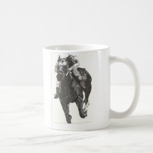 Spänning av hästen Raceing Kaffemugg