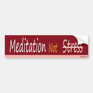Spänning för meditation inte bildekal