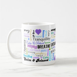 Spänning-lättnad lugna & avslappnande mugg