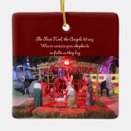 Spänning på cell telefoner. julgransprydnad keramik