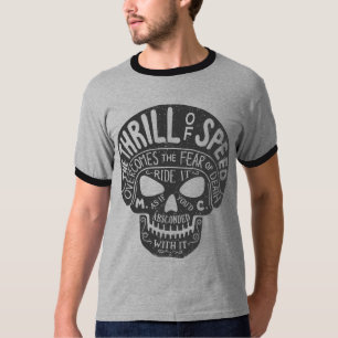 Spänningen av rusar skallen tröja
