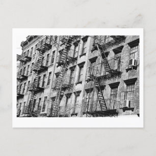 Spänningselden flyr på Manhattan-vykort Vykort