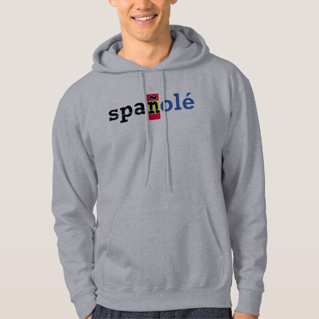 SPAÑOLÉ camisetas sport Hoodie (Framsida)