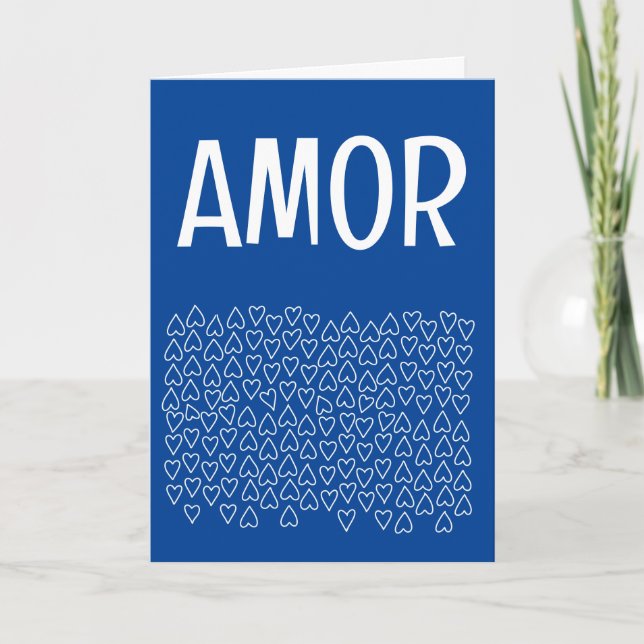 Spansk Alla hjärtans dag  Helgkort (Framsida)