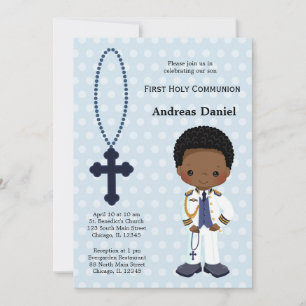Spansk amiral First Communion Inbjudningar
