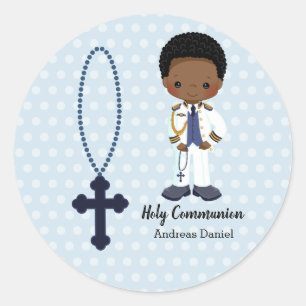 Spansk amiral First Communion Runt Klistermärke