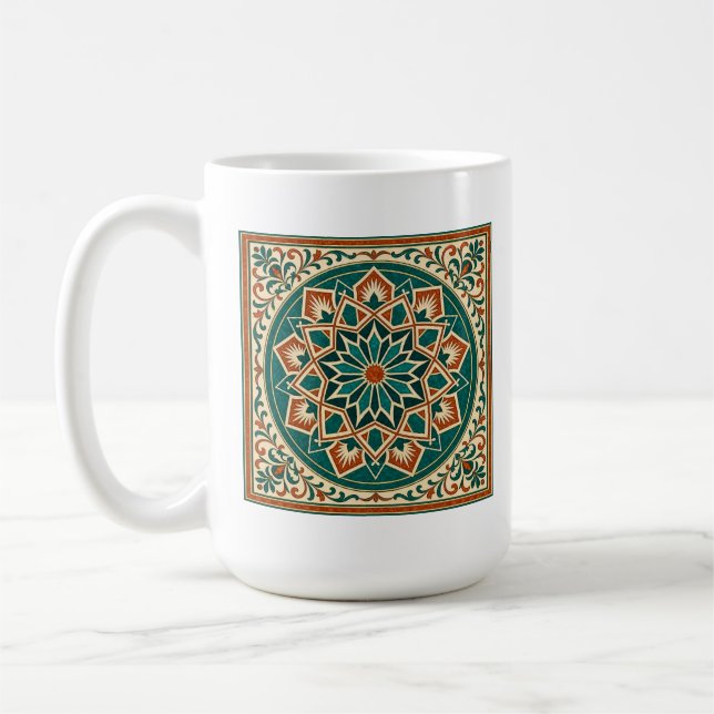 Spansk Andalusisk Stjärnmönster Traditionell Mugg (Vänster)