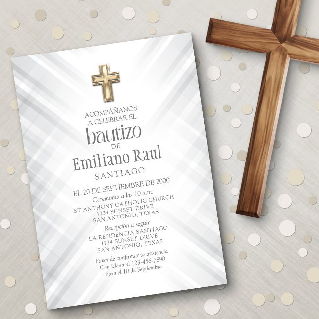 Spansk baptism inbjudningar (Skapare uppladdad)