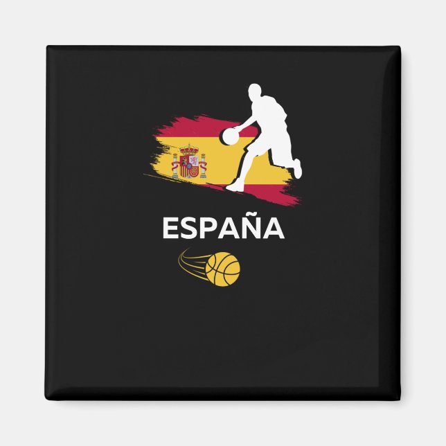 Spansk basketboll magnet (Framsidan)