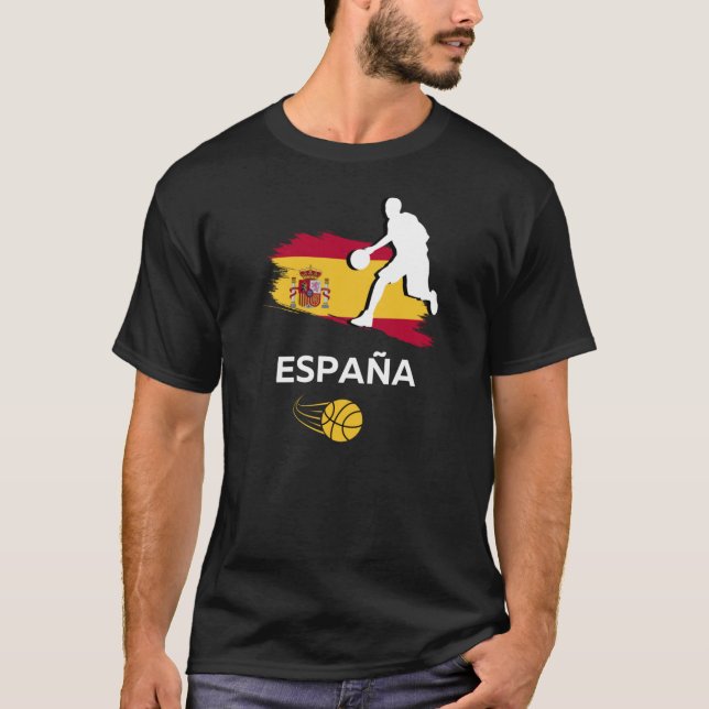 Spansk basketboll t shirt (Framsida)