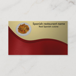 Spansk cuisine visitkort