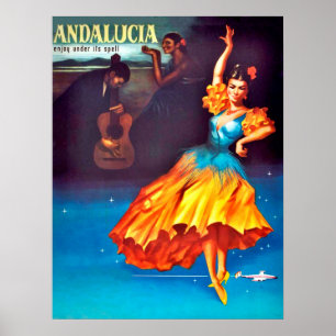 Spansk dansare i Andalusien, Spanien Poster