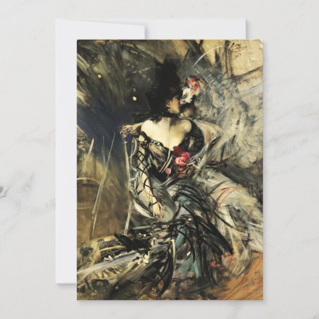 Spansk dansare på Rouge Inbjudningar (Framsida)